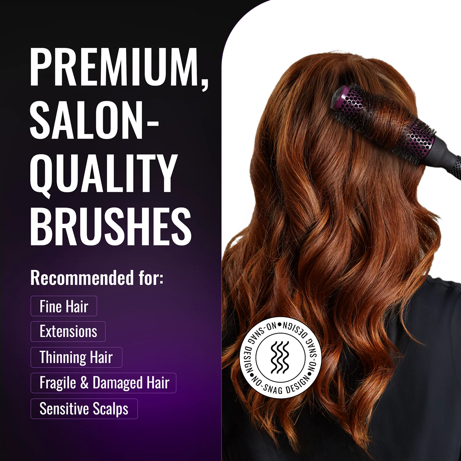 erg43 Super Gentle Round Hair Brush - Image 5